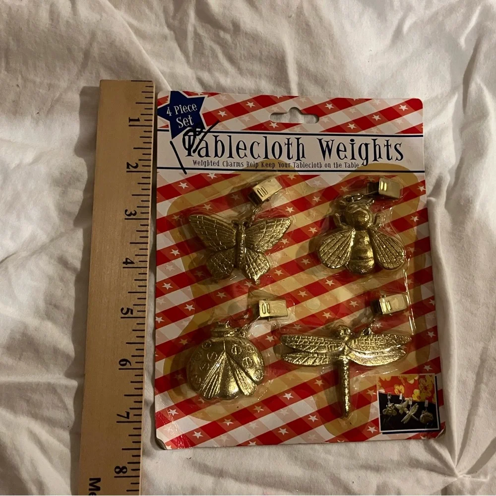 Tablecloth Weights - Gold Insect Charm Set (4 Piece)